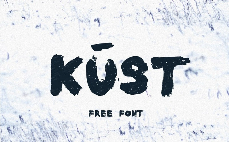 Kust Free Brush Font