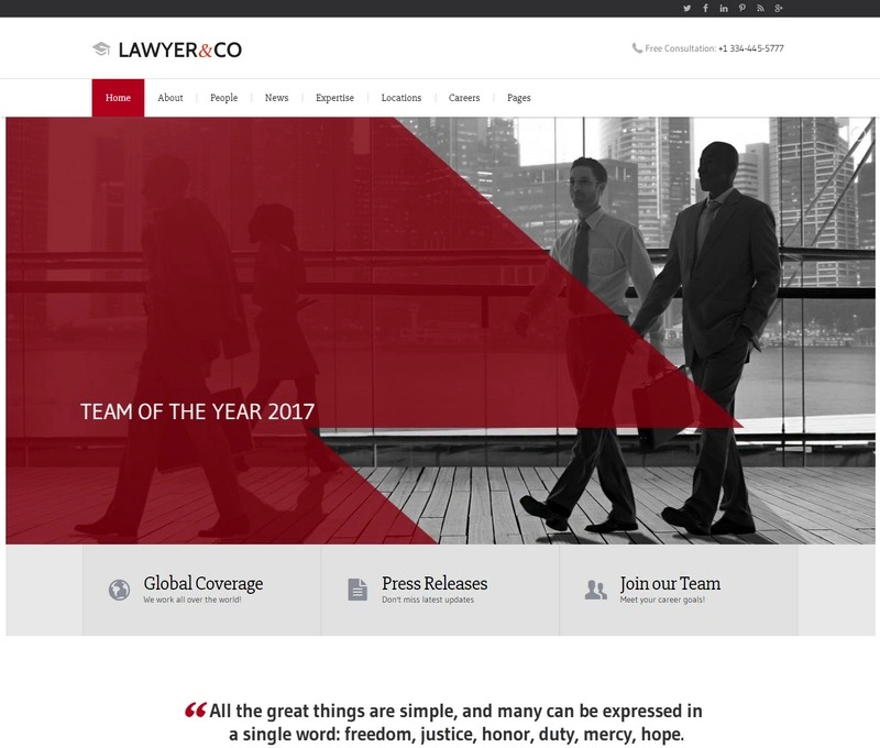 Lawyer&Co - Theme for Attorneys and Legal Firms