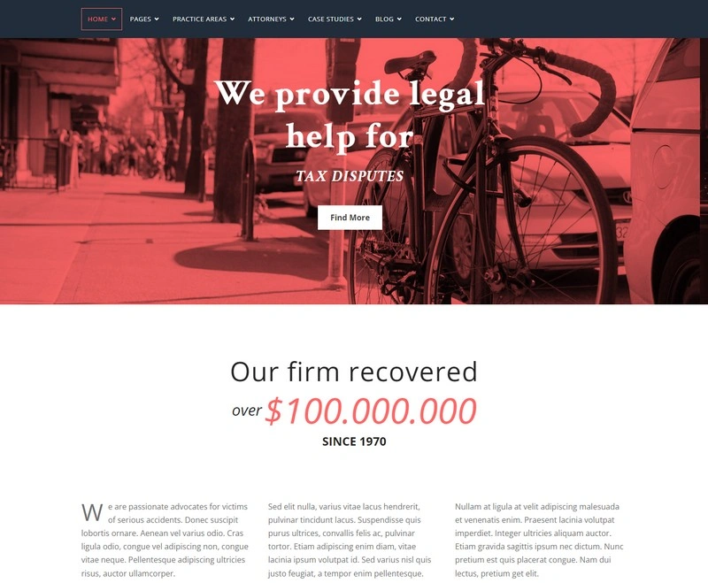Lawyers - Responsive Business PHP Template