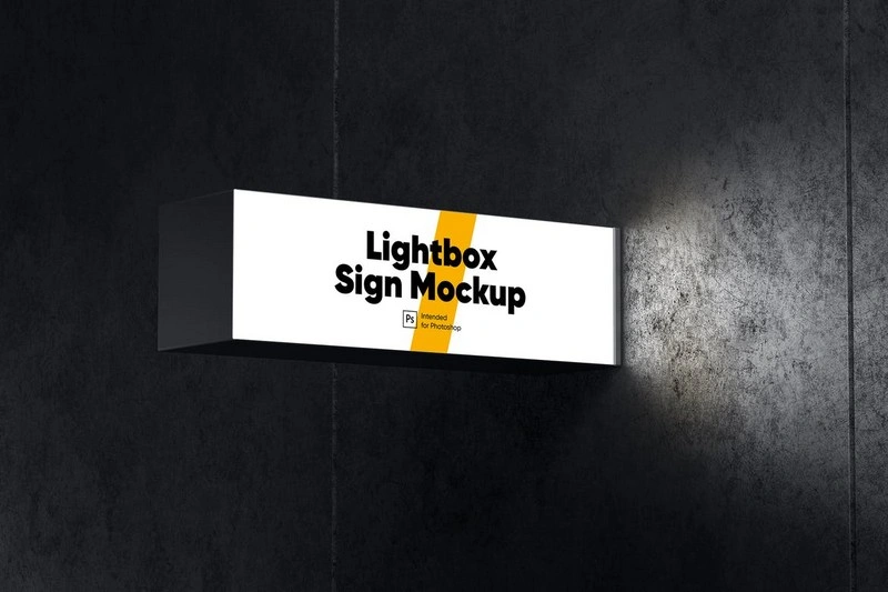 Lightbox Sign Mockup