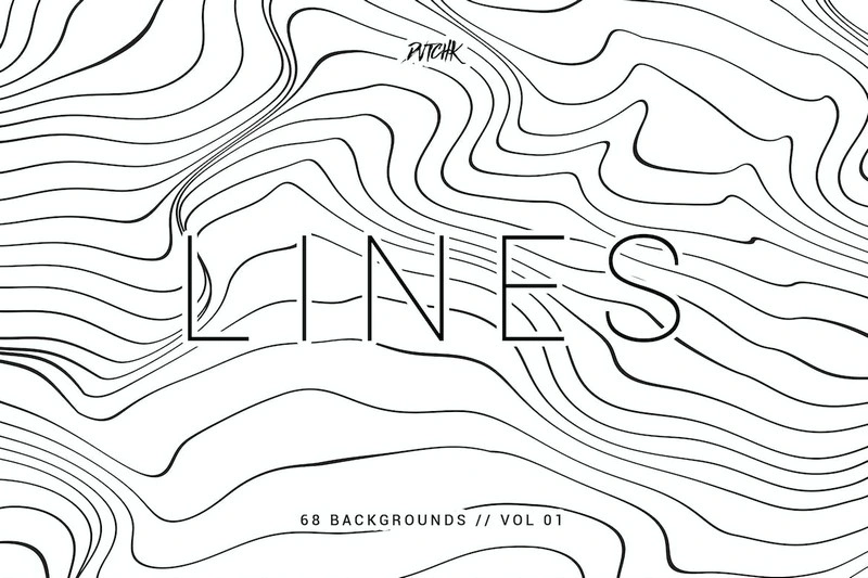 Lines Abstract Wavy Backgrounds Vol. 01