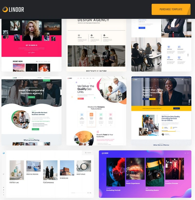 Linoor - Digital Agency Services HTML Template