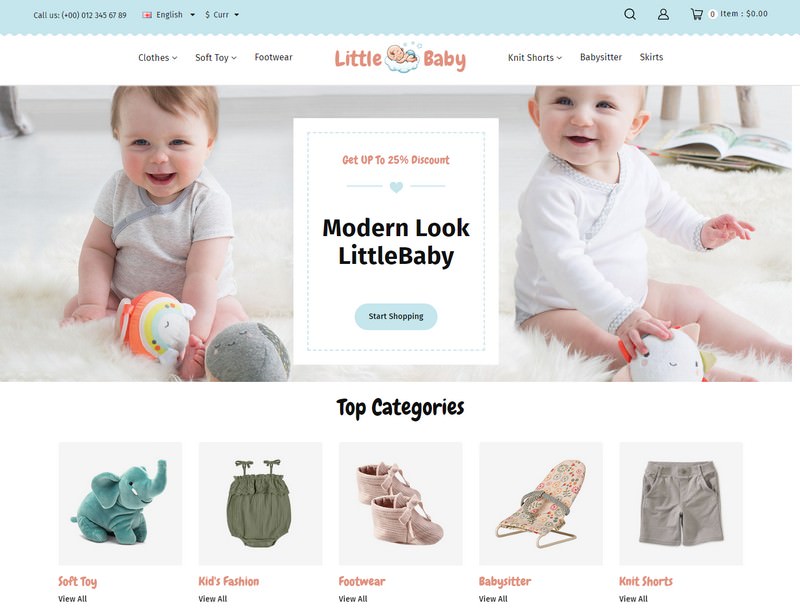 LittleBaby - Kid's Fashion OpenCart Store