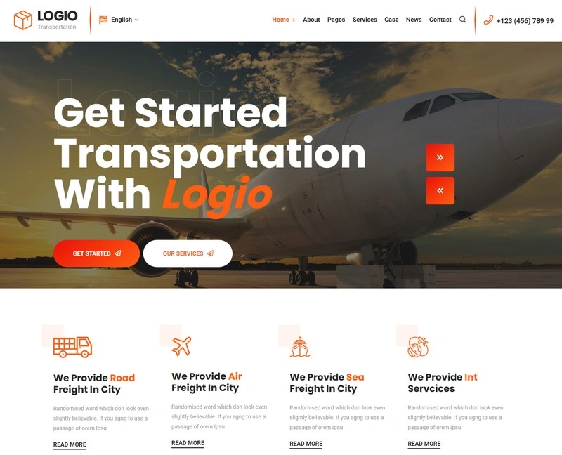 Logio - Logistics & Transportation HTML5 Template