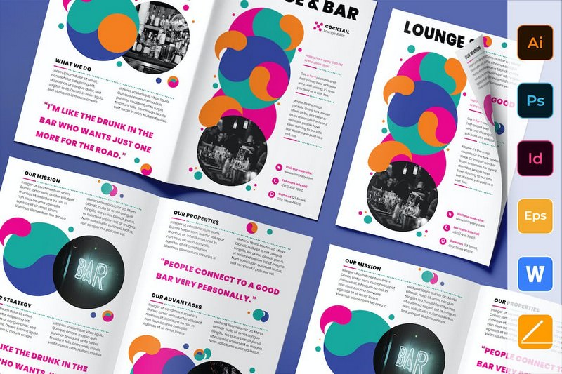 Lounge Bar Brochure Bifold