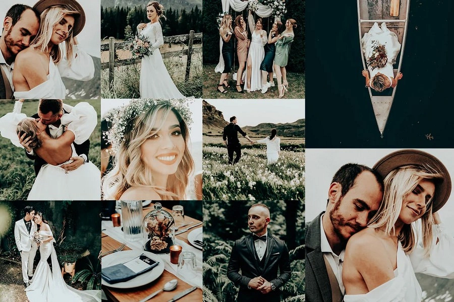 MOODY FOREST WEDDING MOBILE PRESETS