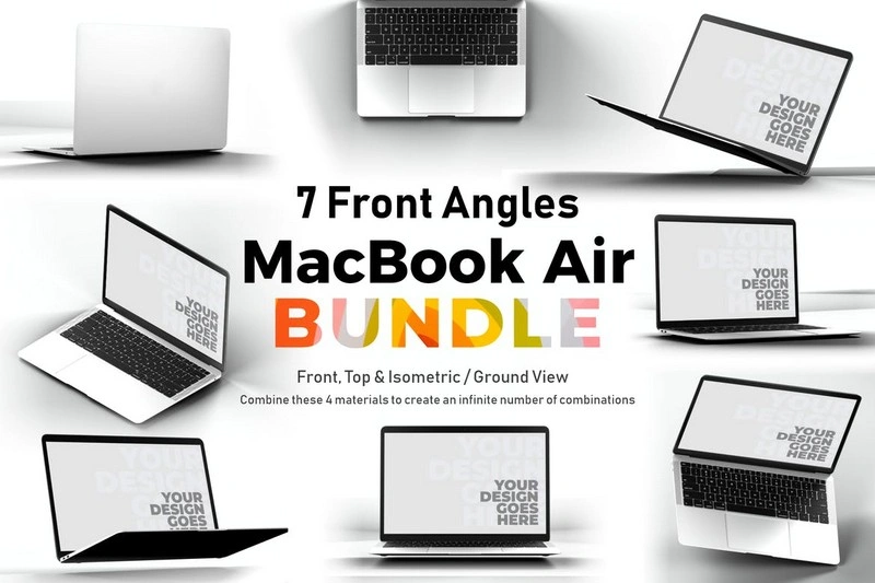 Macbook Air Mockup Bundle