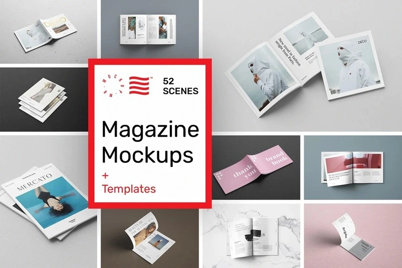Magazine Mockups - 52 Scenes