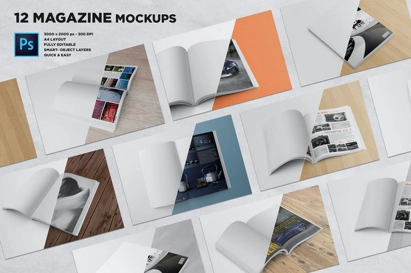 Magazine Mockups Pack