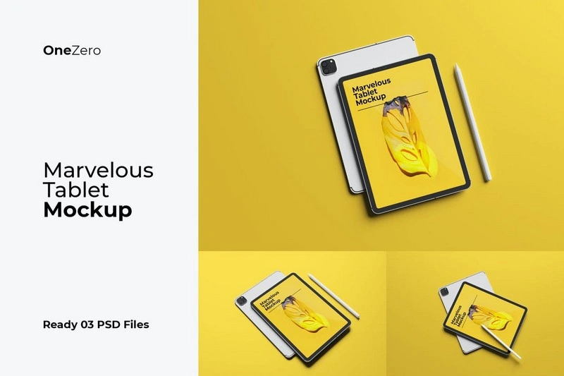 Marvelous Tablet and Pen Mock-up