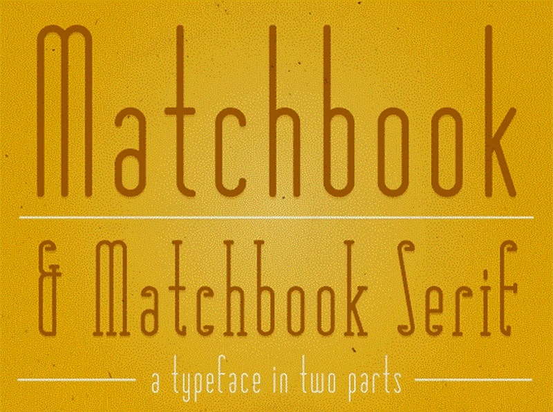 Matchbook Typefaces