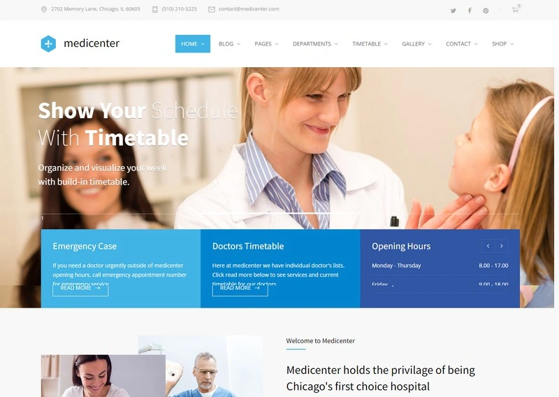 MediCenter - Health Medical Theme