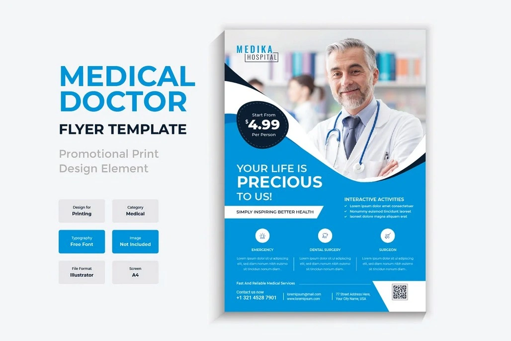 Medical Doctor Flyer Design