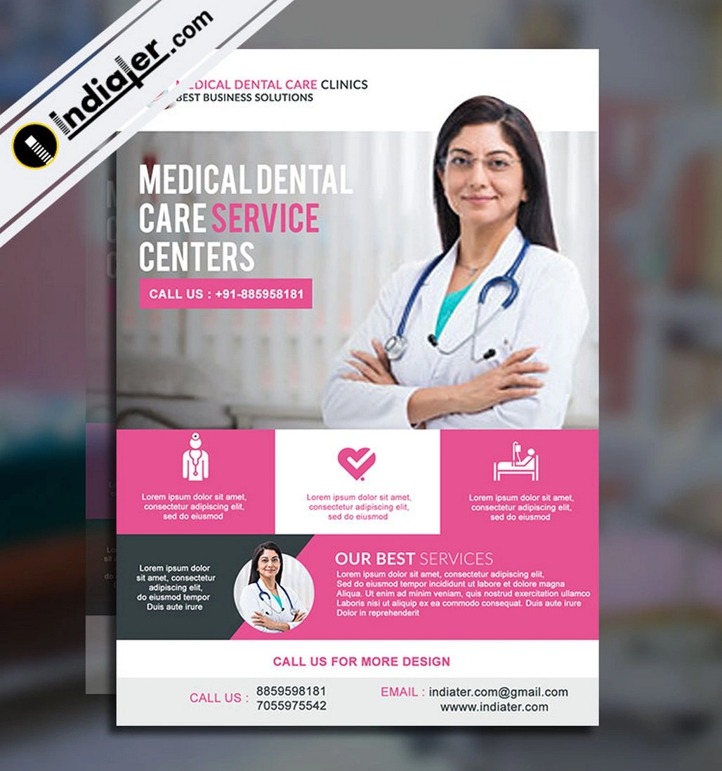Medical & Health Care Flyer PSD Template