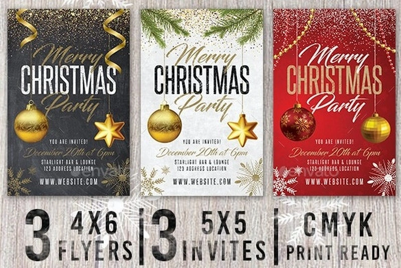 Merry Christmas Holiday Invite Pack