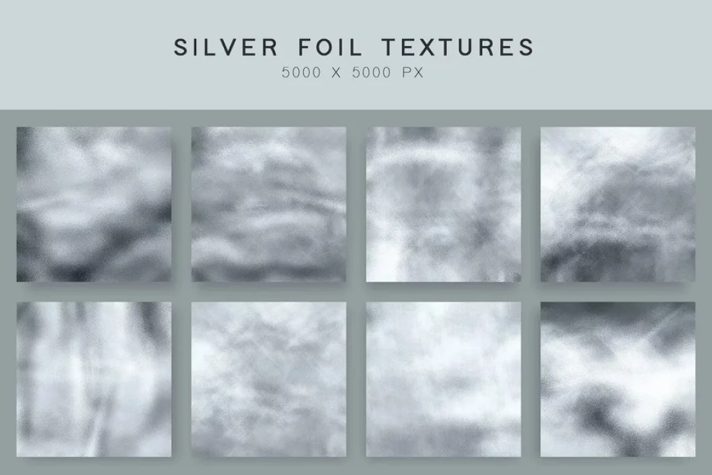Metallic Gold & Silver Foil Textures