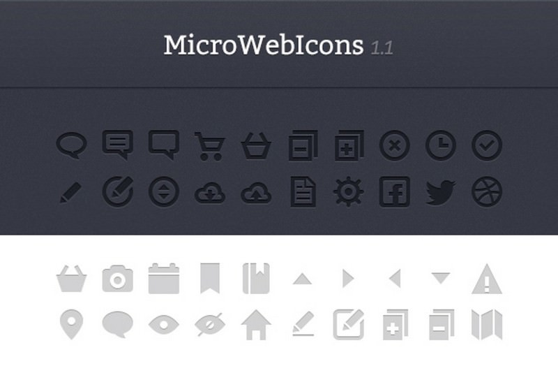 MicroWebIcons 1.2 - Retina Ready