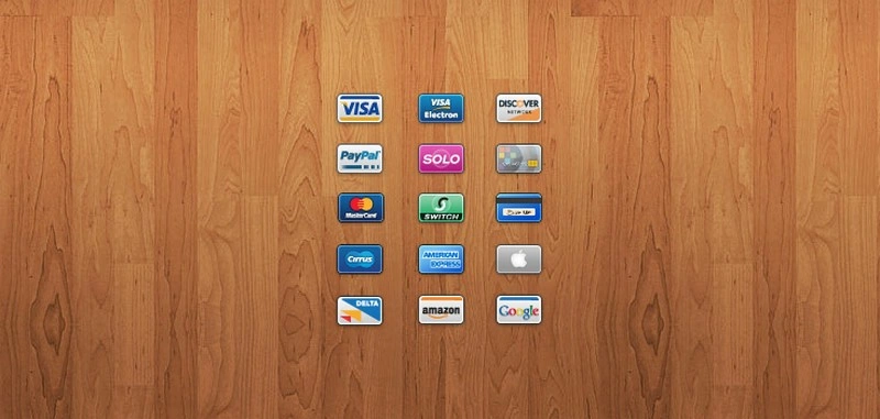 Mini Cards 15 Credit/Debit Card Icons