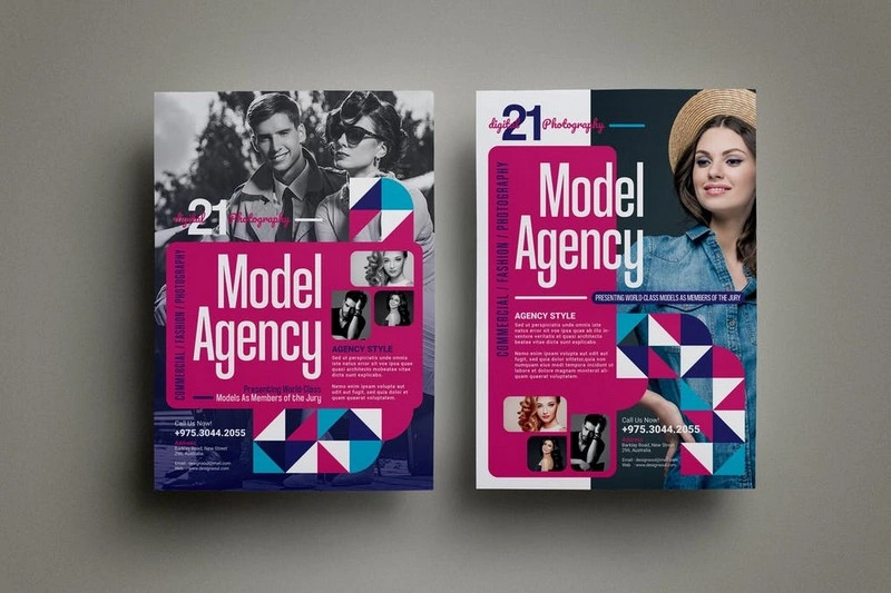 Model Agency Flyers