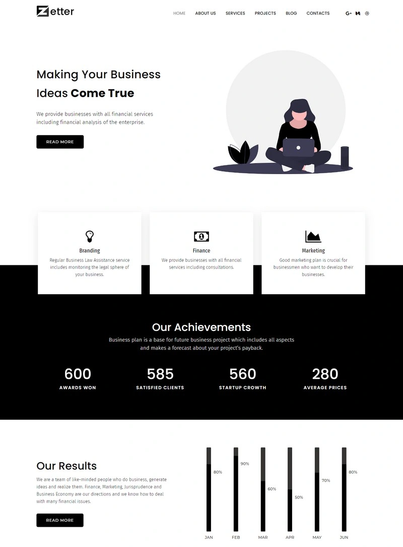 Monstroid Business PHP Theme