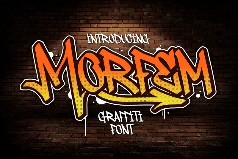Morfem A Graffiti Tagging Font