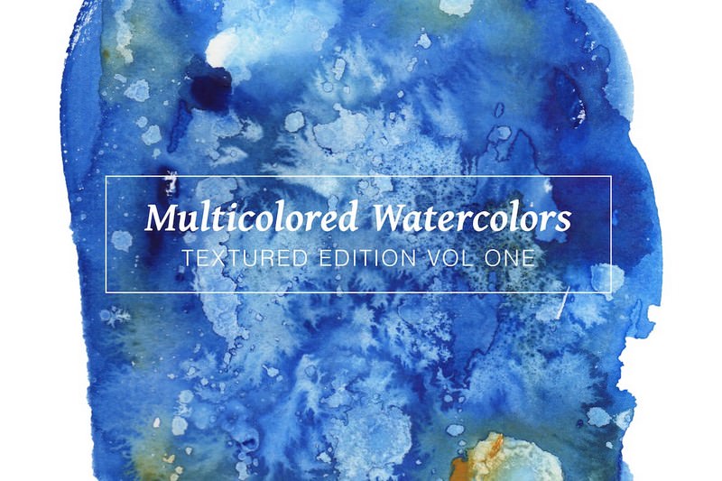 Multicolored Textured Watercolors Vol 1