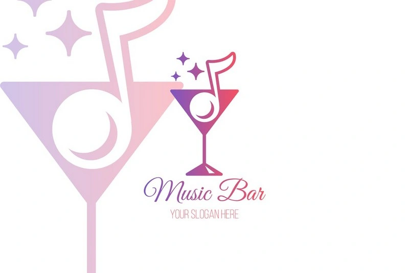 Music Bar Logo Template