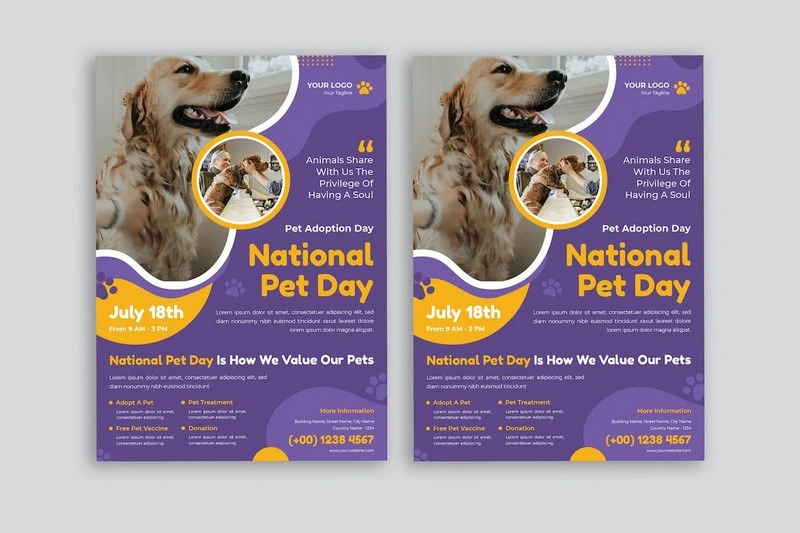 National Pet Day - Flyer AC