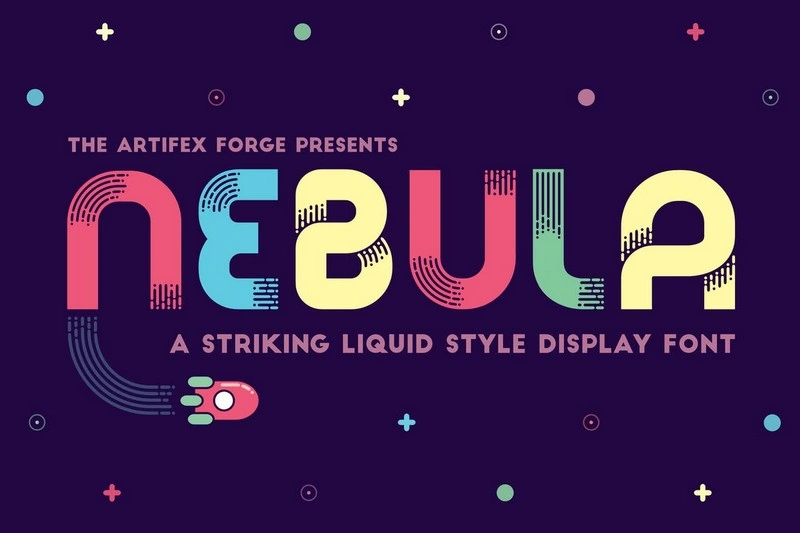 Nebula - A Liquid Style Font