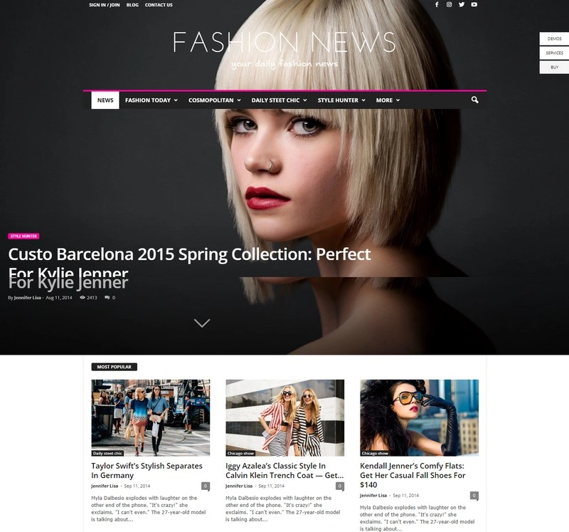 Newsmag - Fashion WP PHP Theme
