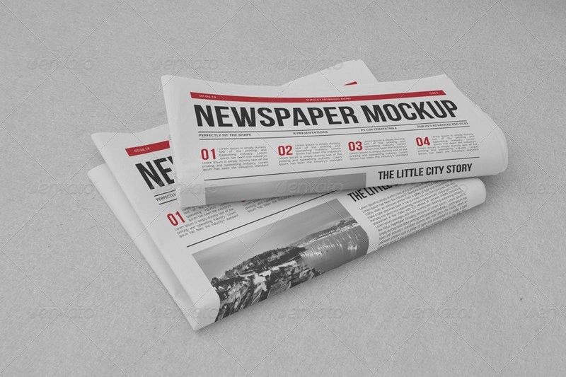 Newspaper Mock-up Editable