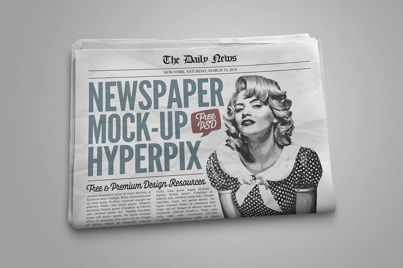Newspaper Mockup Free