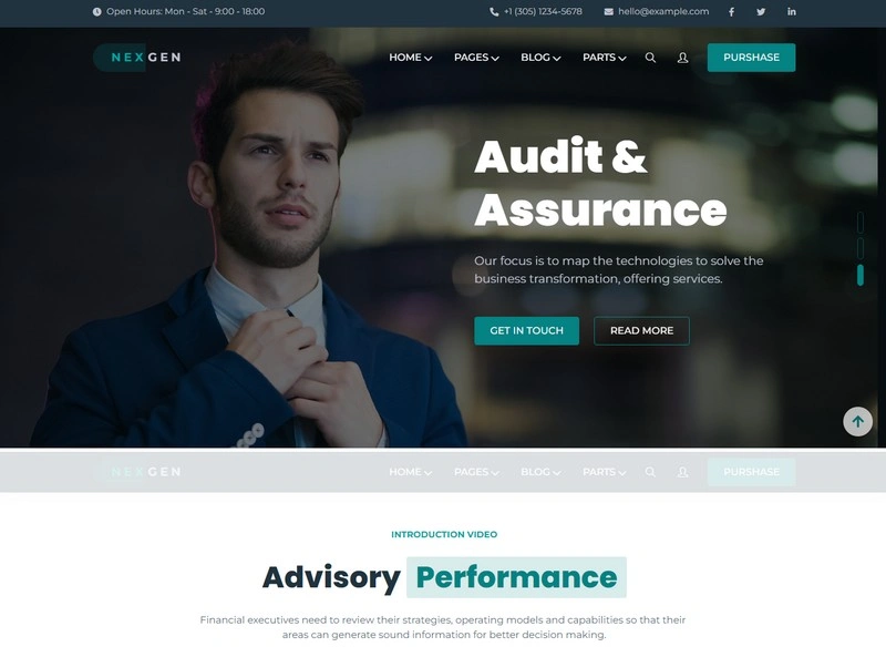 Nexgen - Consulting Bootstrap HTML Template