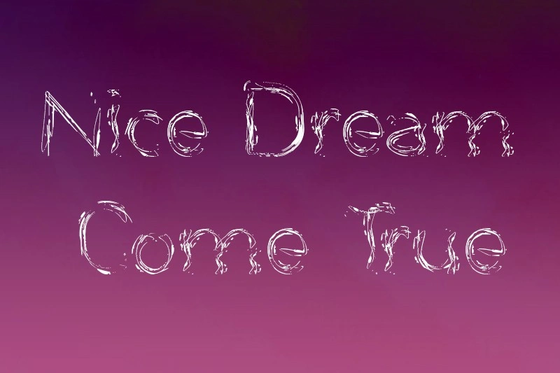 Nice Dream Come True Font