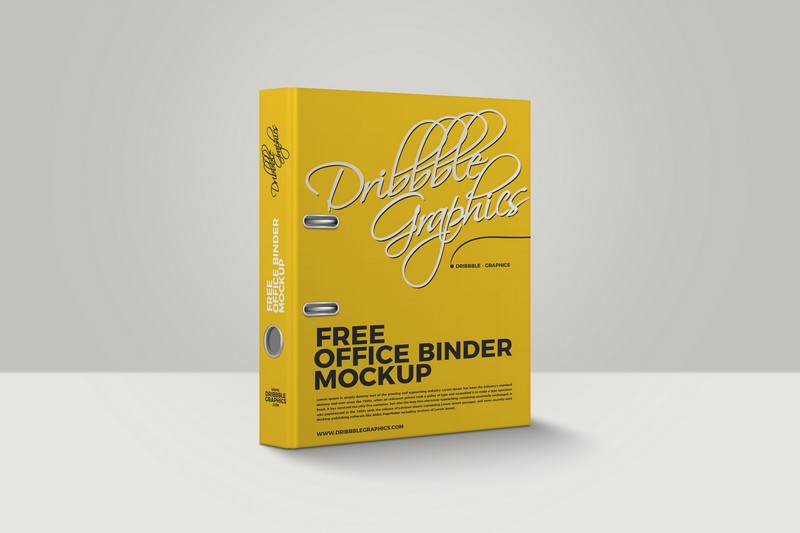 Office Binder Mockup - Free