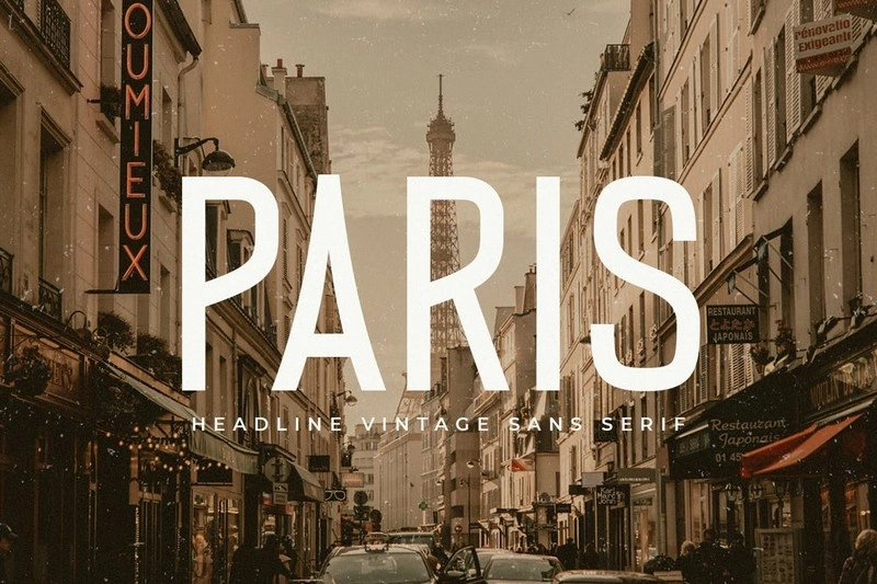 PARIS - Headline Vintage Sans Serif