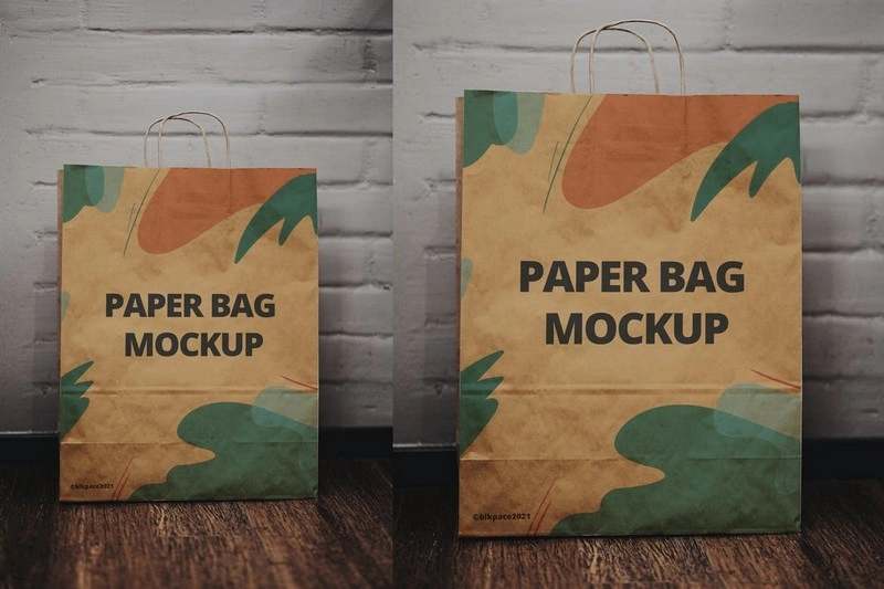 Paper Bag Mockup PSD