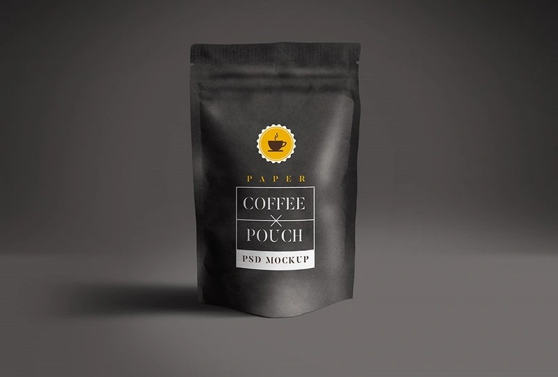 Paper Pouch Packaging Mockup PSD