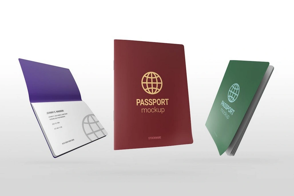 Passport Document Mockup