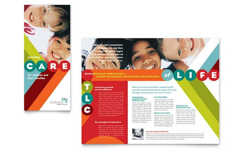 Pediatrician & Child Care Brochure Template