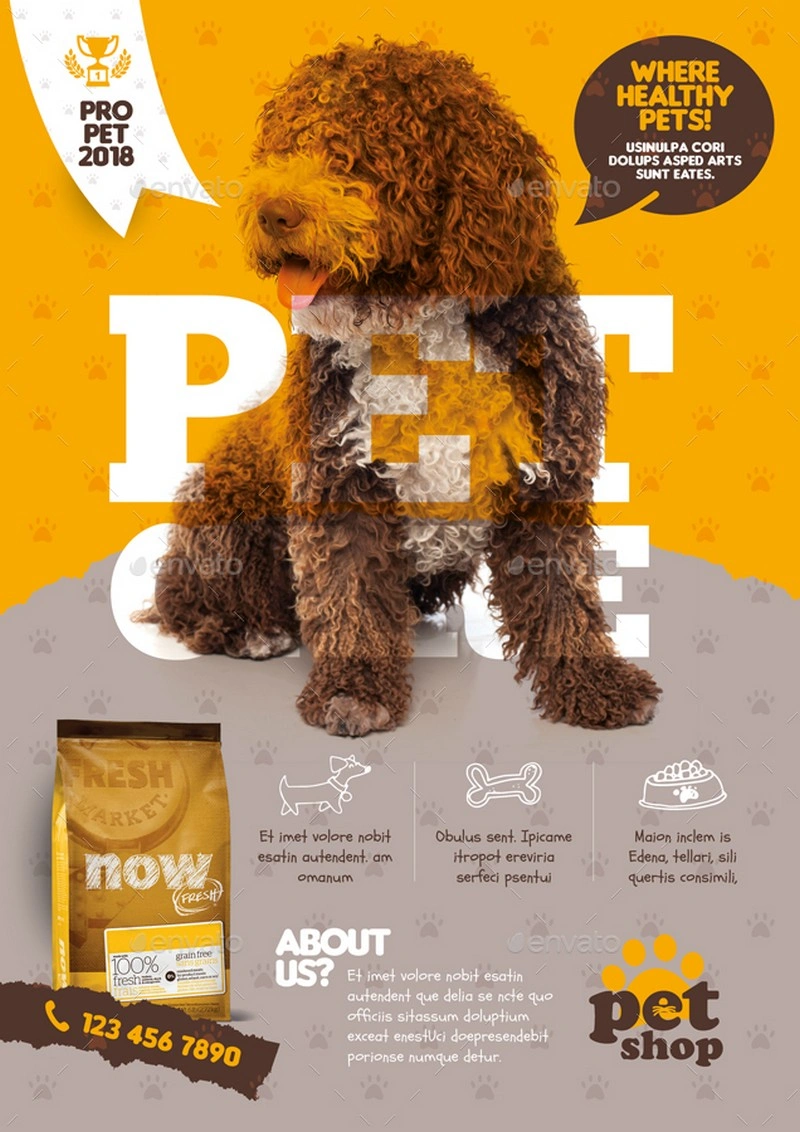 Pet Shop Flyer Templates # 2
