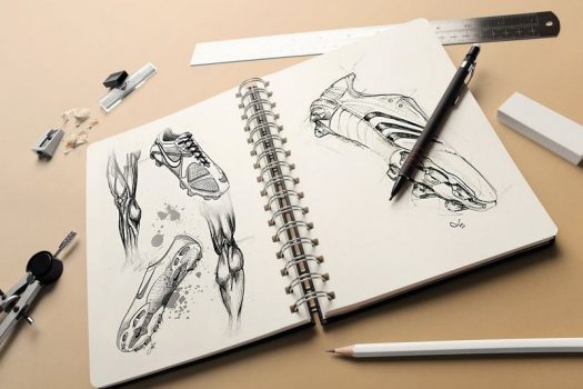 Hand Drawn Sketch Book Mockup