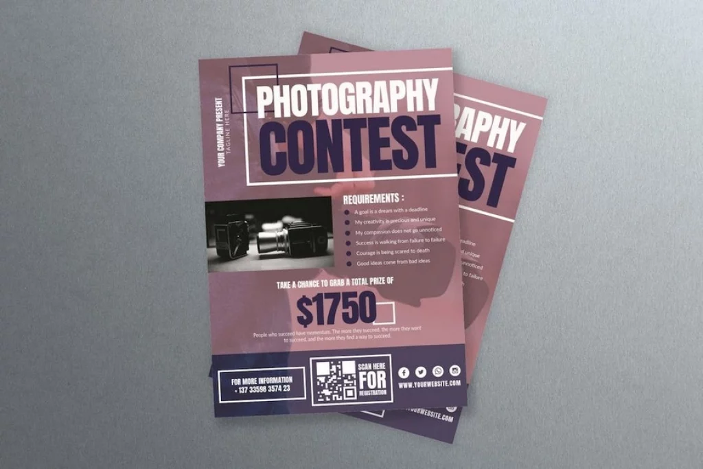Modern Photography Contest Flyer