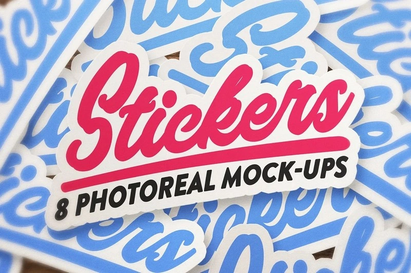 Photoreal Sticker Mock-up