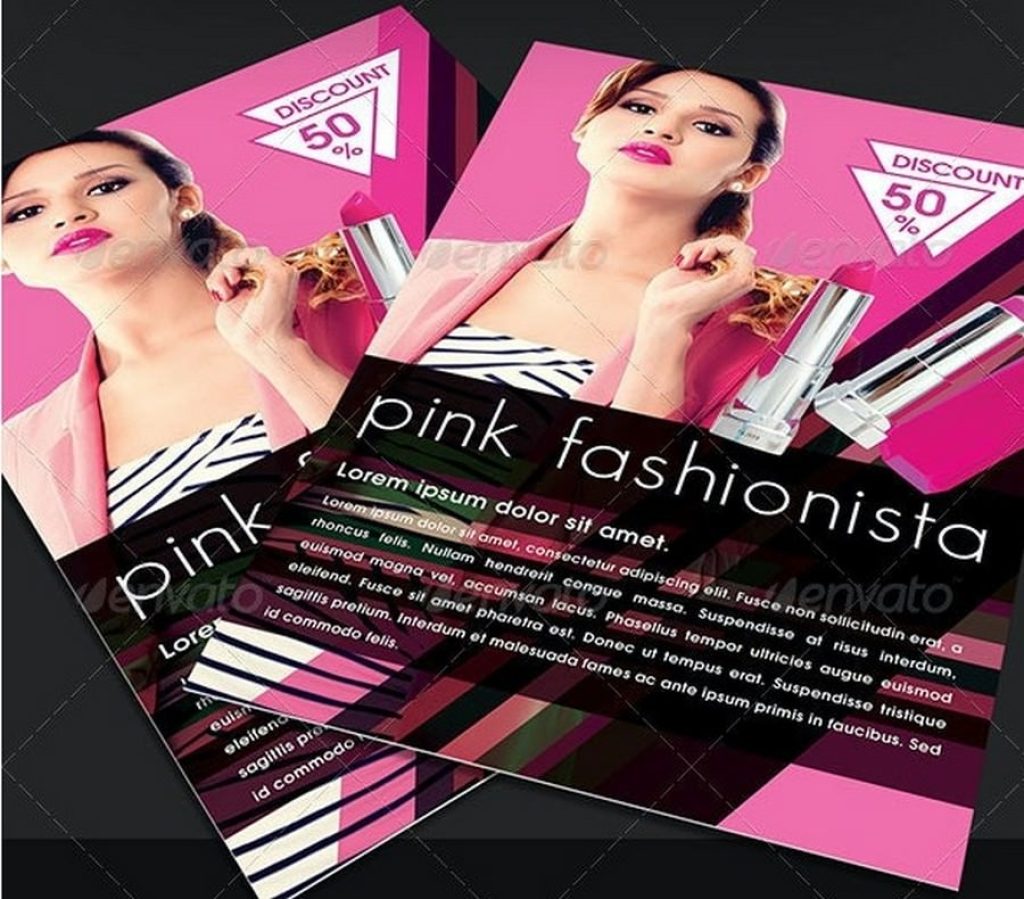 Pink Beauty and Cosmetic Flyer