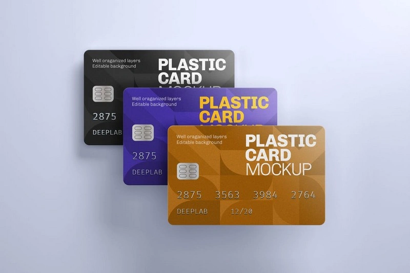 Plastic Card Mockup Credit Card