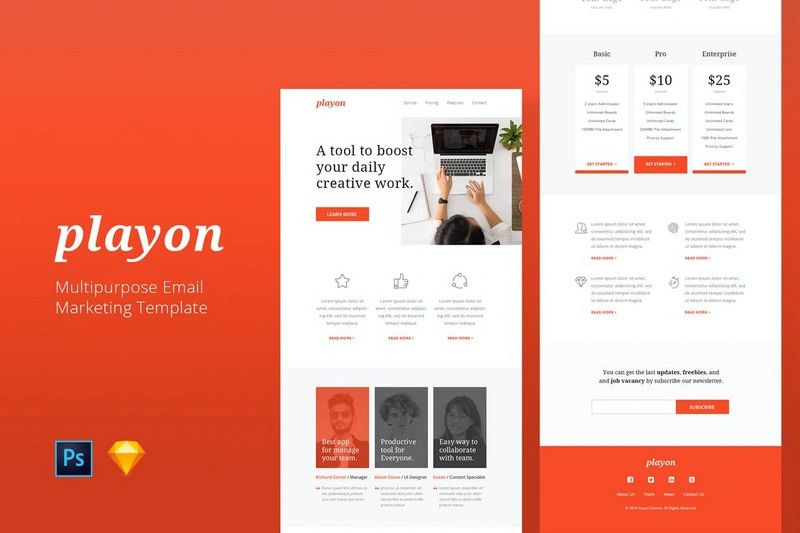 Playon - Email Newsletter Template