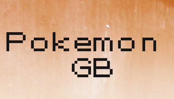 Pokemon GB Font