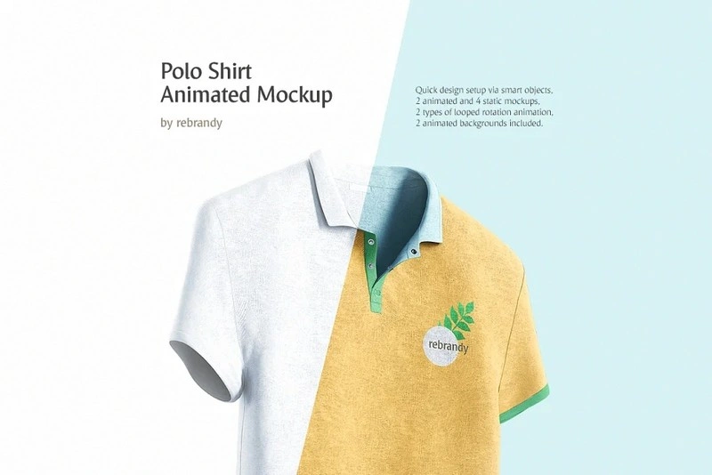 Polo Shirt Animated Mockup