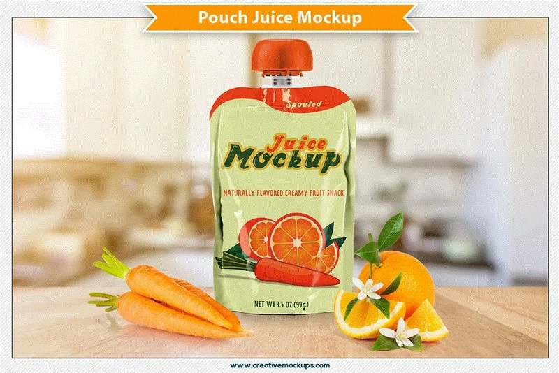 Pouch Juice Mockup